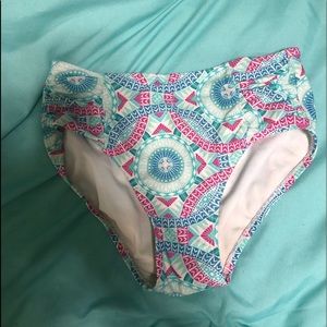 high waisted kids bathing suit bottoms!